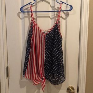 American flag tank